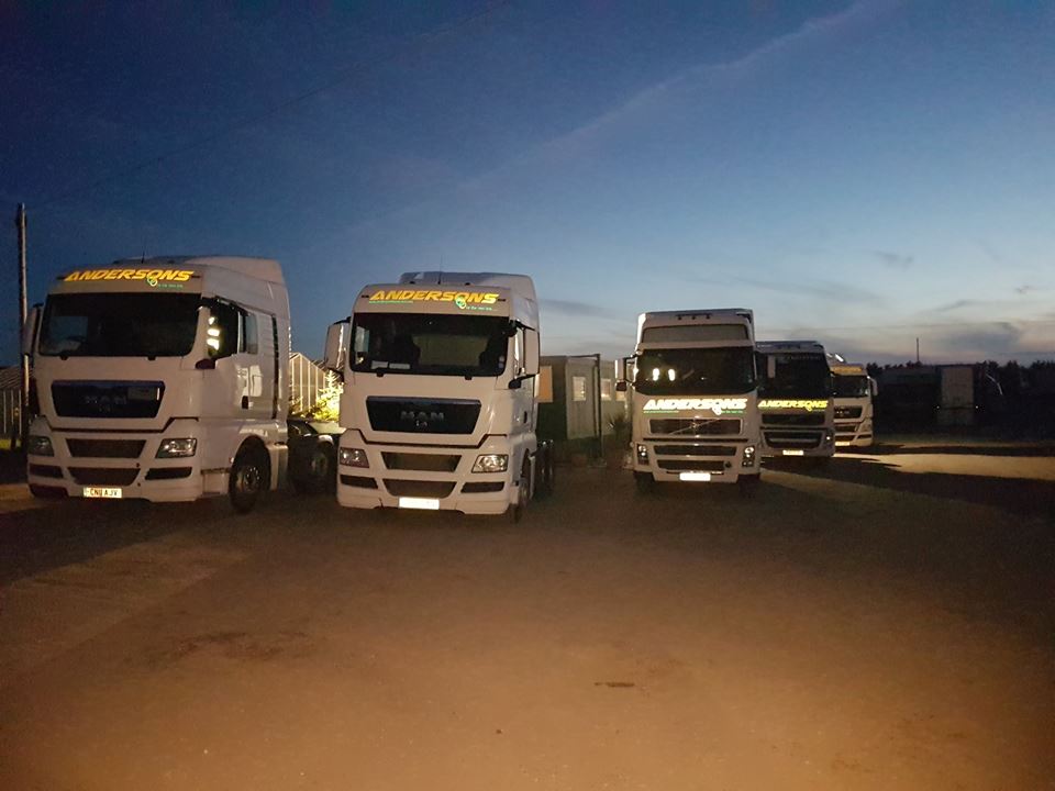 4 HGV Andersons Transport trucks 