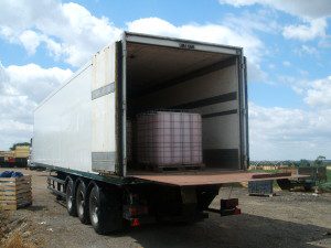 40 FT BOX FRIDGE TRAILER WITH ANDERSONS LOGO