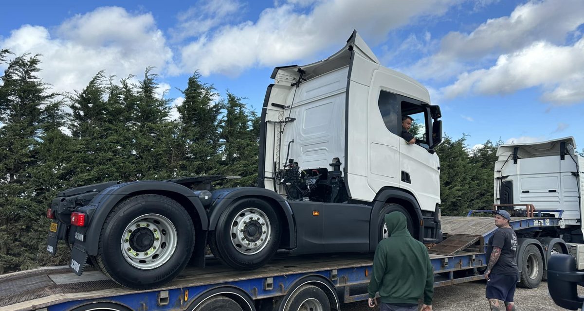 The first of 10 new trucks arriving