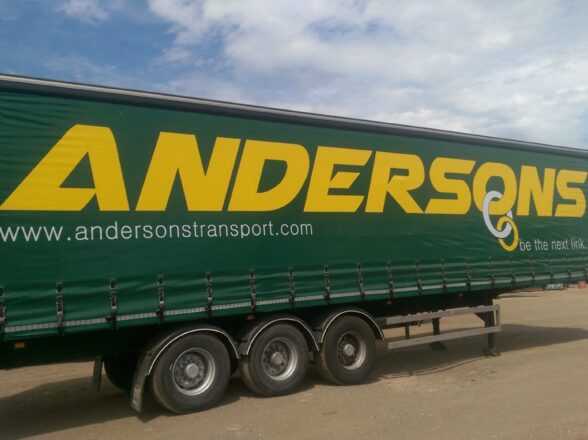 Andersons Curtainsider Trailer Livery 2015
