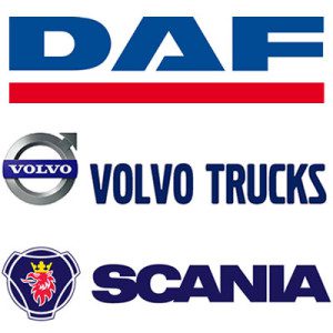 DAF, VOLVO AND SCANIA LOGOS