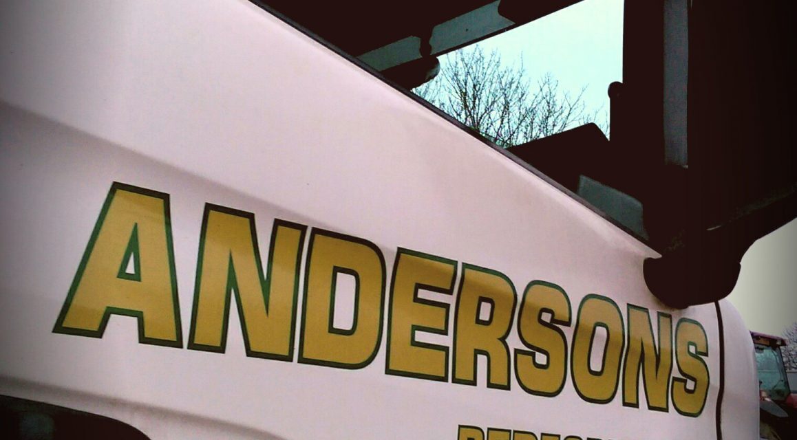 Andersons Transport Haulage and Logistics Lorry Door